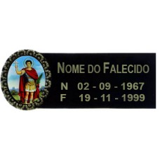 Placa com Foto com Moldura Trabalhada